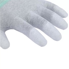 Carbon Fiber Knitted PU Fingertip Coated Antistatic Top Fit ESD Cut Resistant Gloves Electronics Working
