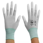 Antistatic Cleanroom Knitted Poly ESD PU Coated Gloves