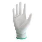 Safety Inspection Cotton ESD White Grey Hand Antistatic Gloves For Electronics