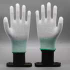 Safety Inspection Cotton ESD White Grey Hand Antistatic Gloves For Electronics