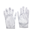 Polyester Anti Static ESD Gloves Lint Free PVC Dotted ESD Gloves