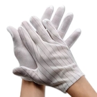 PU Coated ESD Safety Gloves Black Grey Colors Breathable Work Gloves