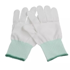 PU Electronic Work Anti Static Esd Glove With PVC Dot Coated