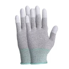 Cleanroom Working Anti Static Heat Resistant Gloves PU Coated