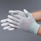 Cleanroom Working Anti Static Heat Resistant Gloves PU Coated