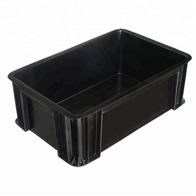 Various Size Black Durable Circulation ESD Storage Box For Electronic Components