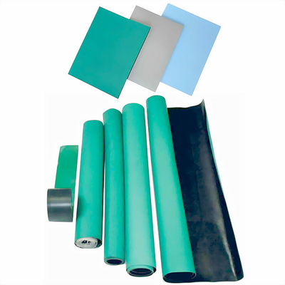 Blue Green Black 2mm 3mm Electrostatic Skin ESD Rubber Mat For Workbench