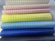 Lightweight Anti Static ESD Fabrics Polyester Cotton Comfortable ESD 5mm Strip Fabric For Cleanroom Anti Static Clothes