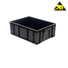 Recyclable Packaging Equipment ESD Tote Antistatic Storage Box Esd Pcb Trays For Electronic Workshops