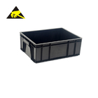 Recyclable Packaging Equipment ESD Tote Antistatic Storage Box Esd Pcb Trays For Electronic Workshops