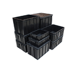 Esd Antistatic Pcb Storage Box Esd Storage Box Racks Conductive Plastic Container Bins Esd Case With Lid