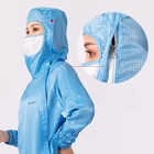 110g/sm Chemical plant Anti Static Garments Grid Polyester Lab Coat