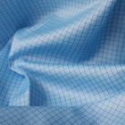 Cotton Antistatic ESD Fabrics Grid Polyester Static Dissipative Fabric