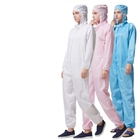 ESD Lint Free Garments Unisex Dustproof Antistatic Clean Room Suit
