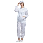 Waterproof Anti Static Coverall ESD Lint Free Reusable clean room overall