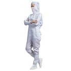 ESD Hooded Anti Static Jumpsuit Acidproof Dust Free Clean Room Cloth