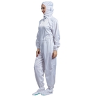 Electronic Industry White Anti Static Garments ESD Lab coats Stand Collar