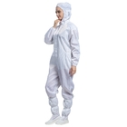 5mm Grid Anti Static Garments Polyester Cotton Clean Room Smock