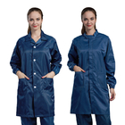 Cleanroom Dustproof Anti Static Garments ESD Workwear 5mm Grid