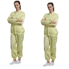 Cleanroom ESD Anti Static Garments 52*34*54cm Smock Cotton Lab Coat