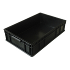 ESD Conductive Plastic Boxes Black Antistatic Corrugated Tote Box