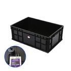 Cleanroom ESD Safe Plastic Boxes Recyclable Anti Static Protection