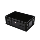Cleanroom Durable ESD Antistatic Storage Boxes Stackable Size 200*130*90mm