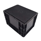 Black Antistatic ESD Corrugated Plastic Box Non Toxic With Lid
