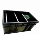Black Antistatic ESD Corrugated Plastic Box Non Toxic With Lid