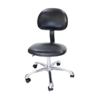 Adjustable Saddle Polyurethane Foam Lab ESD Work Chair Backrest Swivel