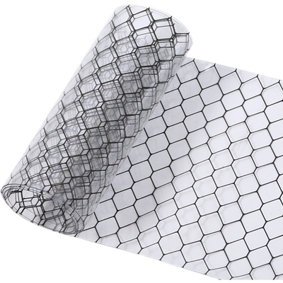 Antistatic ESD PVC Grid Curtain Transparent Black For Factory Use