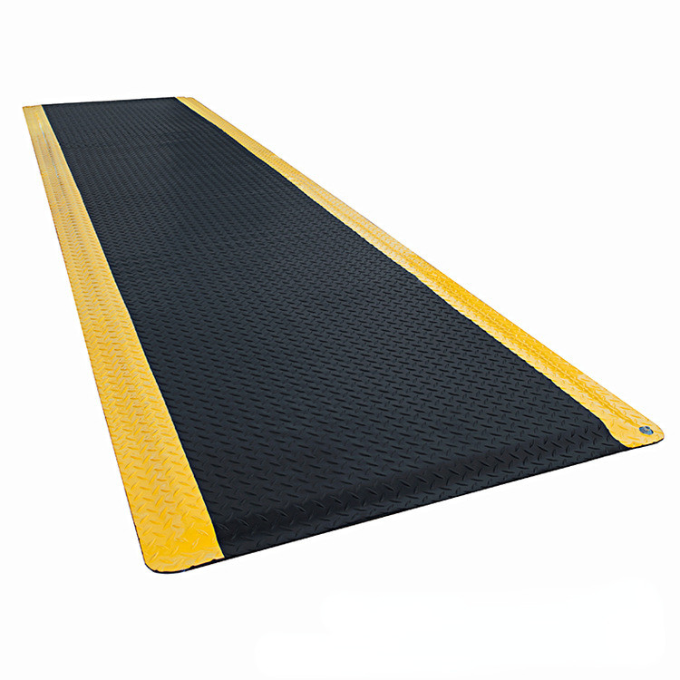 3 Layers Black And Yellow Flooring ESD Anti Fatigue Mat Professional