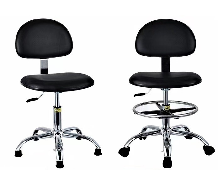 Swivel Round Anti Static Lab Chair Pu Rotatable ESD Work Chair For School