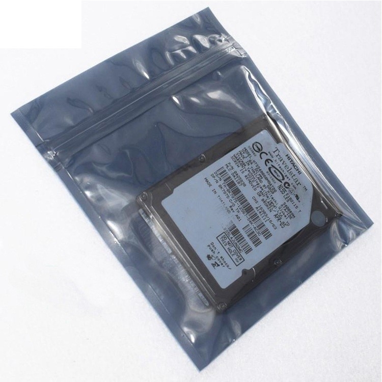 HDD Plastic LDPE Anti Static Bag Packaging Ziplock Printed ESD Shielding