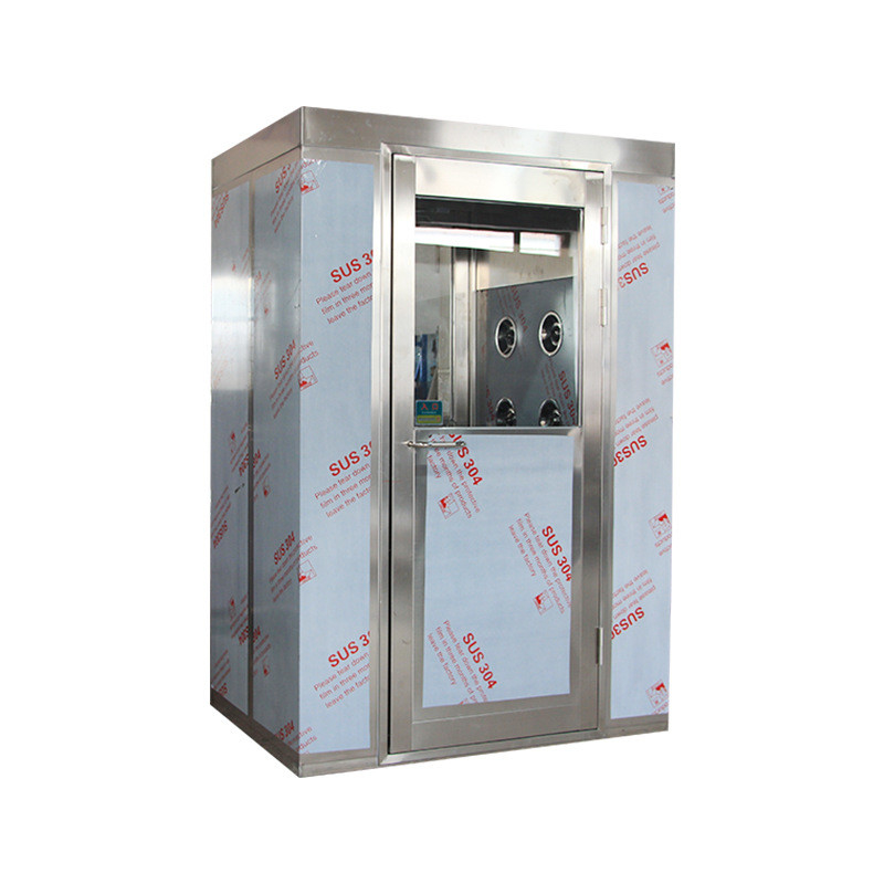 1100W Dust Remove Cleanroom Air Shower Unit Rolling Door Cargo