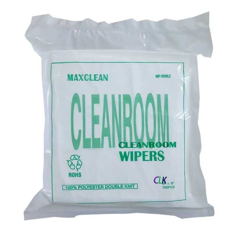 Electronic Cleanroom Wipers 9x9 100 Lint Free Laser Sealed 100% Polyester