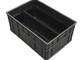 Various Size Black Durable Circulation ESD Storage Box For Electronic Components