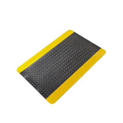 Black And Yellow Antistatic Conductive Cleanroom ESD Anti Fatigue Mat With Lock