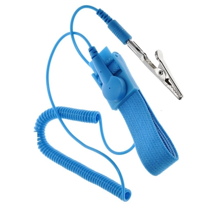 Electrician IC PLCC Cordless Anti Static Wrist Strap Clip Discharge Cable Band