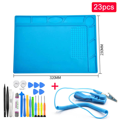 650g ESD Soldering Mat Heat Resistant Repair Station Iron for Phone Computer